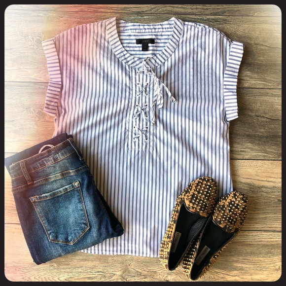 J. Crew Tops - J.Crew Striped Top